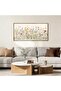 Large Framed Wall Art Boho Flowers Canvas with Outer Frame (50x100 cm) - 3
