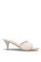 Skin Beige Lace Women's Kitten Heeled Slippers Pointed Toe Bridal Dowry Wedding after Party Bride to Be Bachelorette Bridesmaid - 4