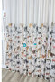 Animal Patterned Children's Room Tulle Curtain I 1/2.5 Medium Pile I No Wrinkle, No Ironing Required I Ready to Use I with Cornice Buttons