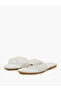 White Braided Strap Flat Sandals - 2