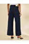 Women Navy Wide Leg Jeans - 3