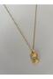 Special Series Square Evil Eye Stone Xp Gold Color Necklace