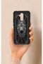 Huawei Mate 20 Lite Compatible Ethnic Wolf Pattern Silicone Case