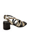 Decorative Strap Block Heel Sandals - 3