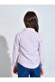 Girl Strip Long Sleeves Shirt with Side Logo Embroidery - 5