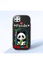 Realme C25S Compatible Case Camera Protector Black Silicone Couple Phone Case Panda Patterned