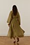 Giada Asymmetrical Skirt Suit Olive - 4
