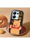 Poco M6 Pro 4g Compatible Case Camera Protector Black Silicone Couple Phone Case Bear Patterned - 2