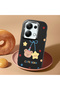 Redmi Note 13 Pro 4g Compatible Case Camera Protector Black Silicone Couple Phone Case with Bear Pattern - 2