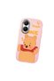 Poco X7 Pro Compatible Case Camera Protector Pink Silicone Couple Phone Case with Bear Pattern - 3