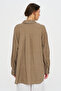 Women's Single Pocket Flowy Relaxed Fit 100% Linen Shirt - 5