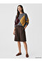Ozmarka New Season Anthracite Diamond Patterned Oversize Women's Knitwear Sweater - 2