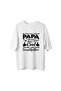 Men's Oversize T-Shirt 100% Cotton Dad Theme Printed Casual Comfortable Cut Quality Dtf Printing Modern - 2