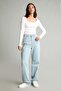 90's Wide Leg High Waist Pipe Leg Jeans H9777Ax26Au