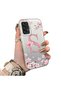Samsung Galaxy A33 5g Compatible Silicone Edge Hard Back Case Couple Phone Case with Letter S Pattern