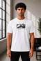 Unisex Oversize Embroidered Venom Design 100% Cotton T-Shirt