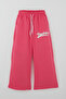 Girl's Trouser Suit Brooklyn Letter Printed Lace-Up 8-14 Years, Fuchsia - 3