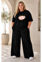 Women's Plus Size Premium Oversize Cotton 2-Piece Tracksuit Set Casual Comfortable Streetwear