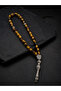 Cylinder Tiger's Eye Natural Stone Prayer Beads and Bracelet Set Medium Size Men's Premium Design - 4