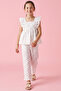 Printed Top with Square Neck and Flutter Sleeves - 2