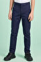 Solid Chino Pants with Button Closure