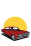 Women's Oversize T-Shirt Vintage Automobile Print Retro Classic Car Graphic Pattern Relaxed Fit Casual - 3
