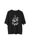Music Guitar Rock Hand Art Printed Men's Oversize T-Shirt - 2