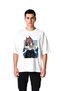 Men's Oversize Anime Printed T-Shirt Horned Character Special for Cat Lovers Dtf Printing Daily Casual