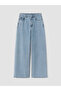 Blue Baggy Fit Women's Jean Trousers