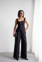 Women's Black Stone Button Detailed Corset Vest Double Set Nh265844 - 2