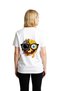 Women's Graphic Printed Short Sleeve T-Shirt Surrealist Art Design Face Motif with Glasses Casual Comfortable