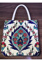 Ottoman Tulip Motif Tapestry Woven Shoulder Bag - 2