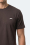 Rosalva t Men's Cotton Dark Brown T-Shirt - 2