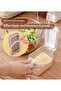 Two-piece spice jar set with spoon, white - 4