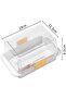 Butter storage box, cut packaging, yellow and white - 2