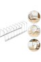 Small stainless steel kitchen rack, silver