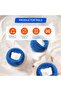 6 laundry balls for drying pet hair (blue) - 3