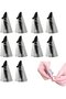 10 finger cots, cut protection, kitchen safety tool, silver.