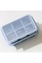 Mini ice cube trays (4 pieces) with lids, made of silicone for easy unmolding, suitable for beverage baking. - 3