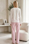 White Patterned Cotton Lycra Knitted Pajama Set26240302 - 3