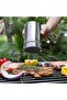 Two-piece powder sieve set, stainless steel with lid, suitable for cocoa and coffee, silver. - 4