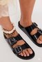 Jelly Pop Transparent Double Buckle Detail Women's Beach Slippers - 2