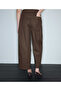 Dokulu barrel fit pantolon - 6