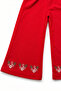 Floral Embroidered Collar Detailed Girls' Set - 3