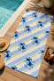 Cute Teddy Bear Tropical Leaf Floral Pattern 70X150 Beach Towel - Digital Printed Bath Towel - 2
