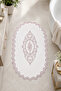Lace-Edged Non-Slip Leather-Based Bath Mat, Lace-Edged Washable Bath Set, Shera