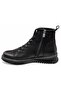 Pepuza Genuine Leather Non-Slip Flat Sole Orthopedic Women's Boots Black - 4