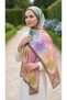 Pastel Rose Patterned Shawl Series Mink