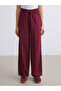 Two Mt Shop Quality Xside Burgundy Interlock Plain Loose & Baggy Women's Sweatpants - 2
