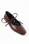 Mia Women's Stylish Ballerinas with Closed Lace Detail - 4